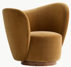 Salon Swivel Accent Chair — Eclectic mood board piece