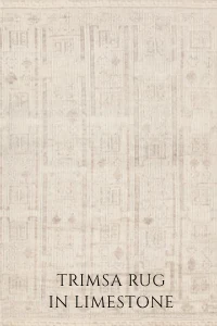 Trimsa Rug in Limestone — Organic Modern mood board piece