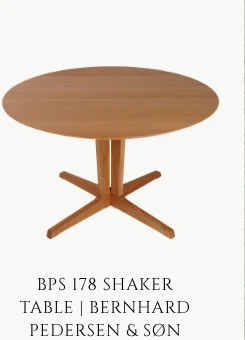 BPS 178 Shaker Table | Bernhard Pedersen & Søn — Contemporary mood board piece