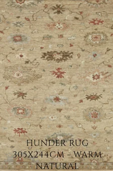 Hunder Rug 305x244cm — Warm Natural — Contemporary mood board piece